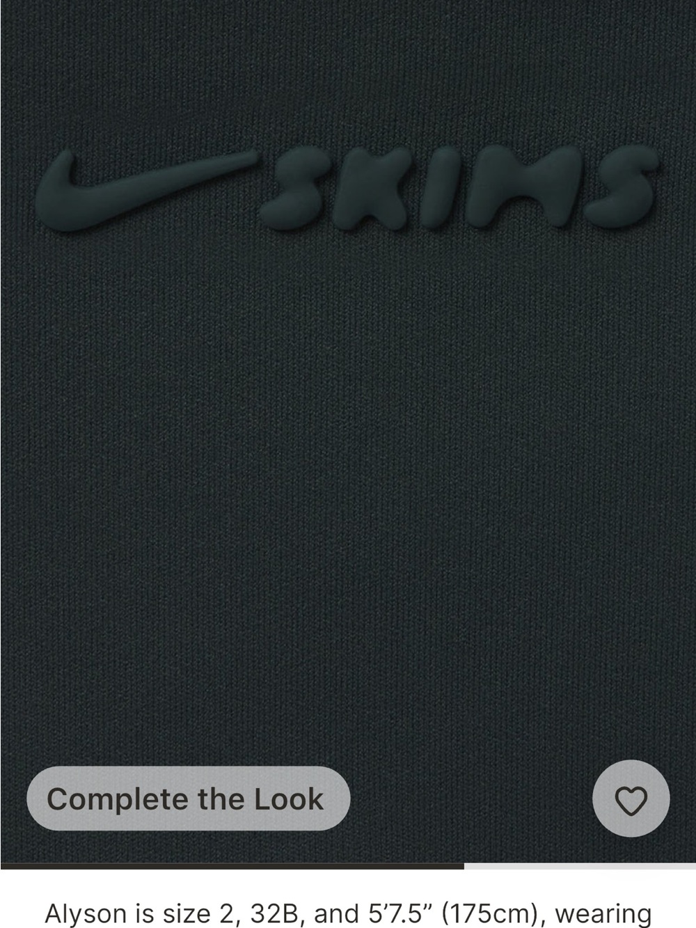 NikeSKIMS NWT Matte Twist Front Bra - Dark Teal - Picture 3 of 5